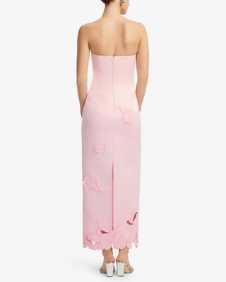 RAYNA APPLIQUÉ BUSTIER MAXI DRESS