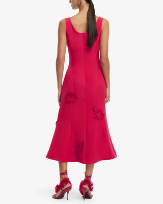 EMILY APPLIQUE MIDI DRESS