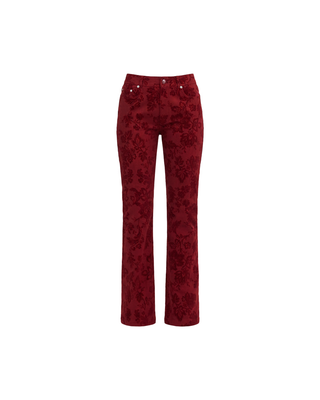 PAISLEY FLOCKED STEVIE JEANS