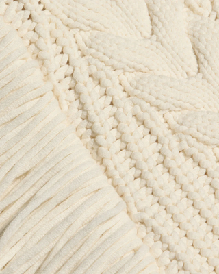 OTTAVIA LACE BACK CABLE PULLOVER