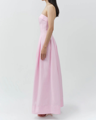 AVRIL COTTON BUSTIER DRESS