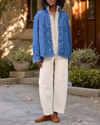 QUILTED EILEEN DENIM JACKET