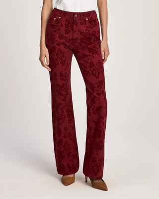 PAISLEY FLOCKED STEVIE JEANS