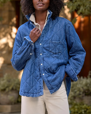 QUILTED EILEEN DENIM JACKET
