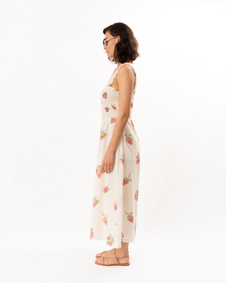 KAY STRAWBERRY DOT DRESS