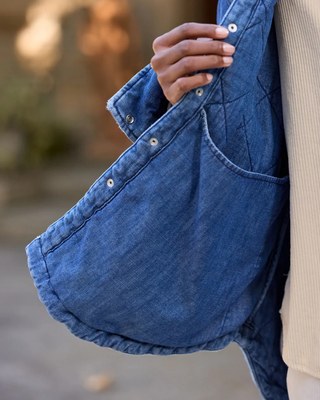 QUILTED EILEEN DENIM JACKET