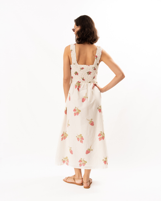 KAY STRAWBERRY DOT DRESS