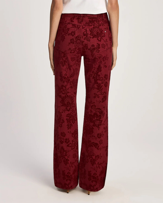 PAISLEY FLOCKED STEVIE JEANS