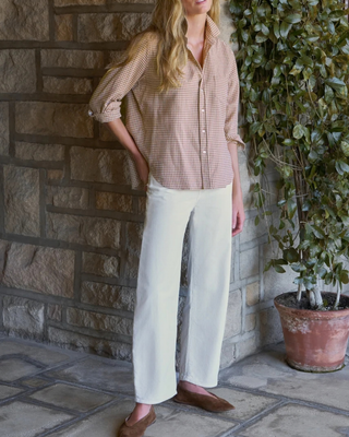 BRENNAN CORDUROY BARREL LEG JEAN
