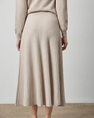KNIT FLARED SKIRT