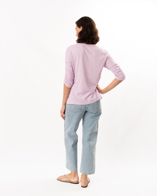 3/4 RUCHED SLV TEE