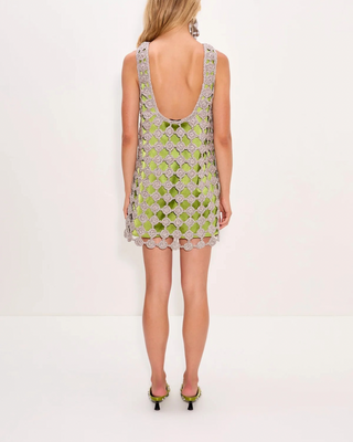 SINA CROCHET MINI DRESS