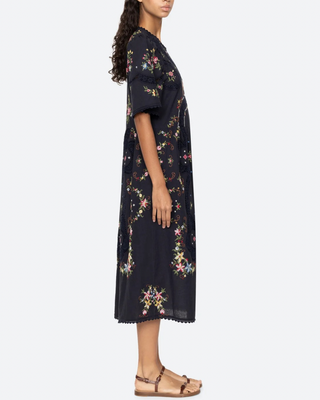 EDWINA S/S EMBROIDERED DRESS