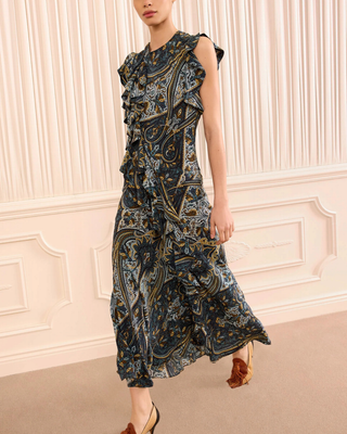 AMELINE SILK DRESS