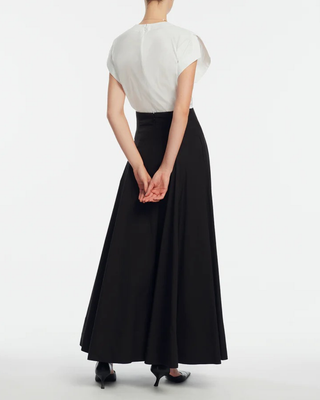 COTTON POPLIN A-LINE SKIRT