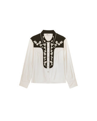 THE COLORBLOCK EMBROIDERED WESTERN SHIRT