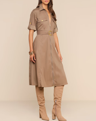 CALLEN MIDI SHIRT DRESS
