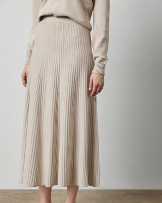 KNIT FLARED SKIRT