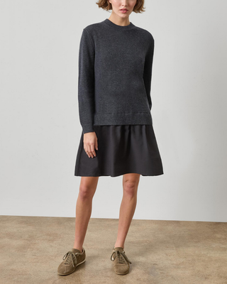 SHORT COMBO SWEATER DRESS