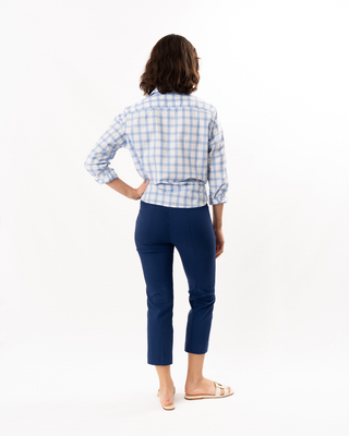 SLIM CROP PATCH POCKET PANT