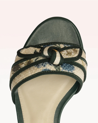 GROSGRAIN RAFFIA SANDAL