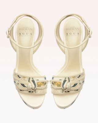 GROSGRAIN RAFFIA PLATFORM 120