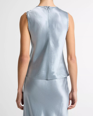 SCALLOP DETAIL SATIN SHELL