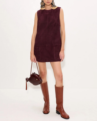 DELPHINE SUEDE MINI DRESS