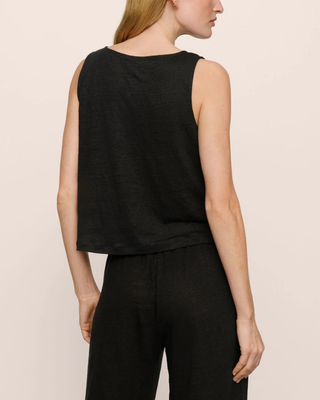 ORGANIC LINEN CROP TANK