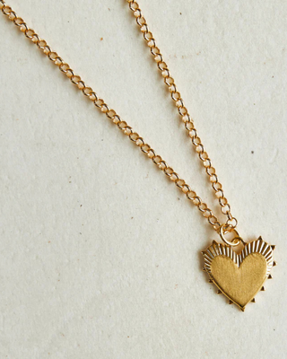 SMALL HEART OF GOLD NECKLACE