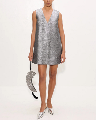 FOUNTAIN METALLIC MINI DRESS
