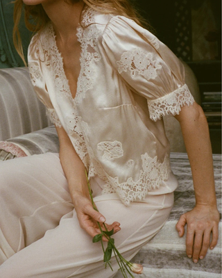 IDELLA SILK SATIN TOP