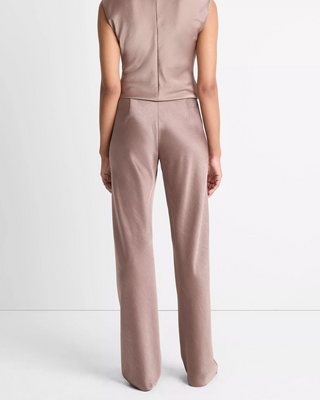 HIGH WAIST FLUID SATIN BIAS PANT
