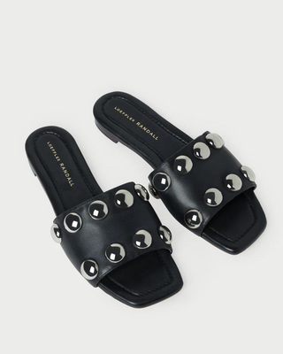 HAYES STUDDED FLAT SANDAL
