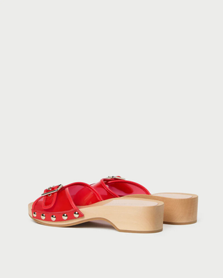 PAULIE STUDDED FLAT SANDAL