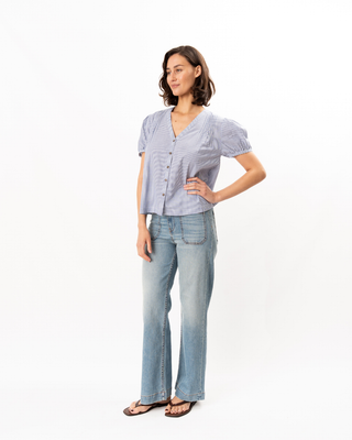 IZARO STRIPE COTTON TOP