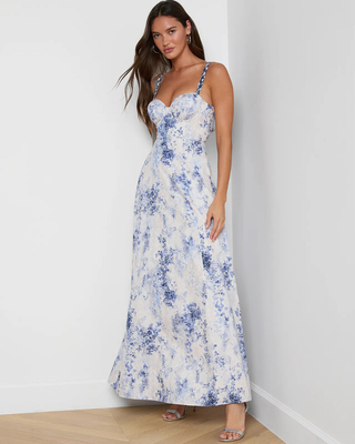 SUTTON BEADED STRAP GOWN
