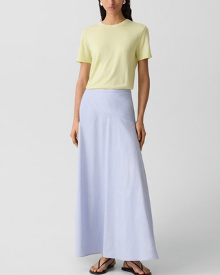 ANGELED YOKE SKIRT