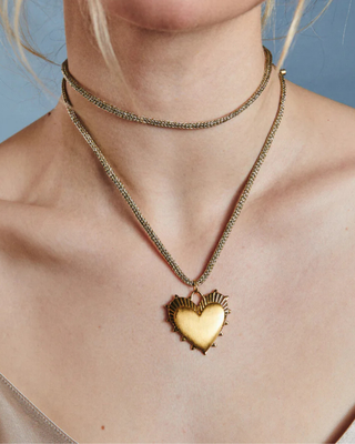 GOLD LUREX NECKLACE CORD