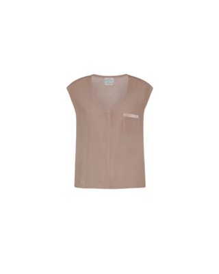 MATTE STRETCH SILK SATIN TANK TOP