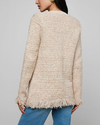 KASTORIA FRINGE TRIM CARDIGAN