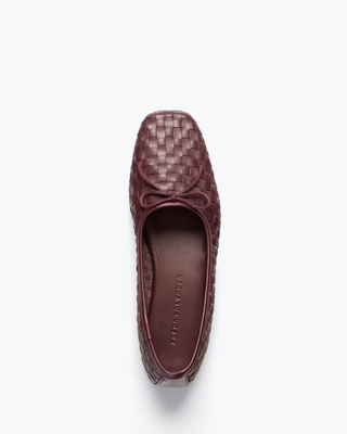 JADA SQUARE TOE WOVEN FLAT