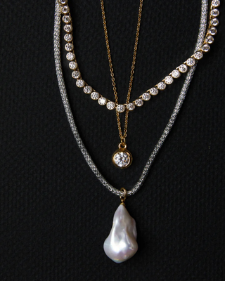 BEZEL TENNIS NECKLACE