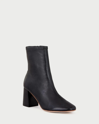 ELISE SLIM ANKLE BOOTIE WITH BLOCK HEEL