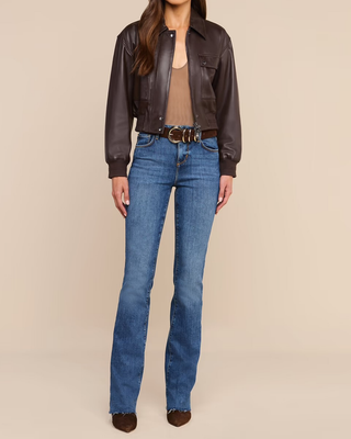 CLOTILDE LEATHER BOMBER JACKET