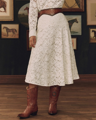 THE RELIC LACE SADDLE SKIRT