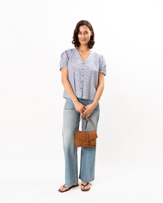 IZARO STRIPE COTTON TOP