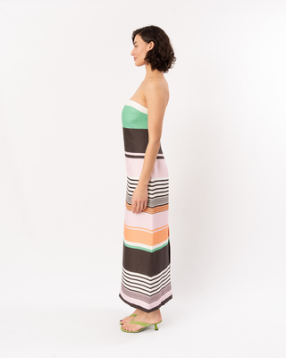 FRIEDA STRAPLESS MIDI DRESS