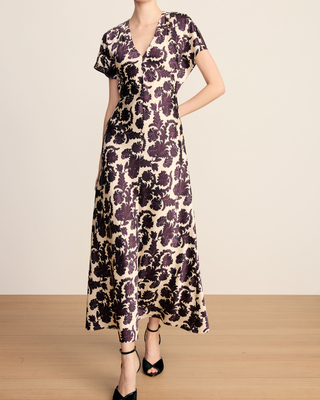V-NECK REDGRAVE DRESS