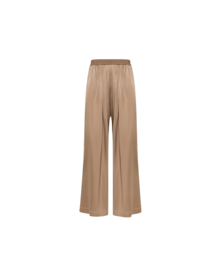 SHINY STRETCH SILK SATIN LOOSE PANTS